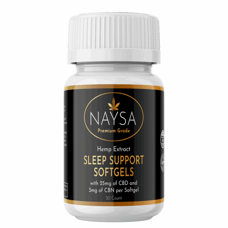 NAYSA CBD Sleep Support Softgels 25mg - Broad Spectrum